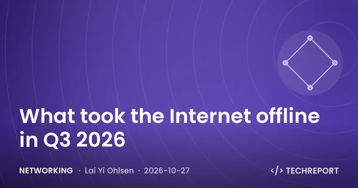 Networking — What took the Internet offline in Q3 2026