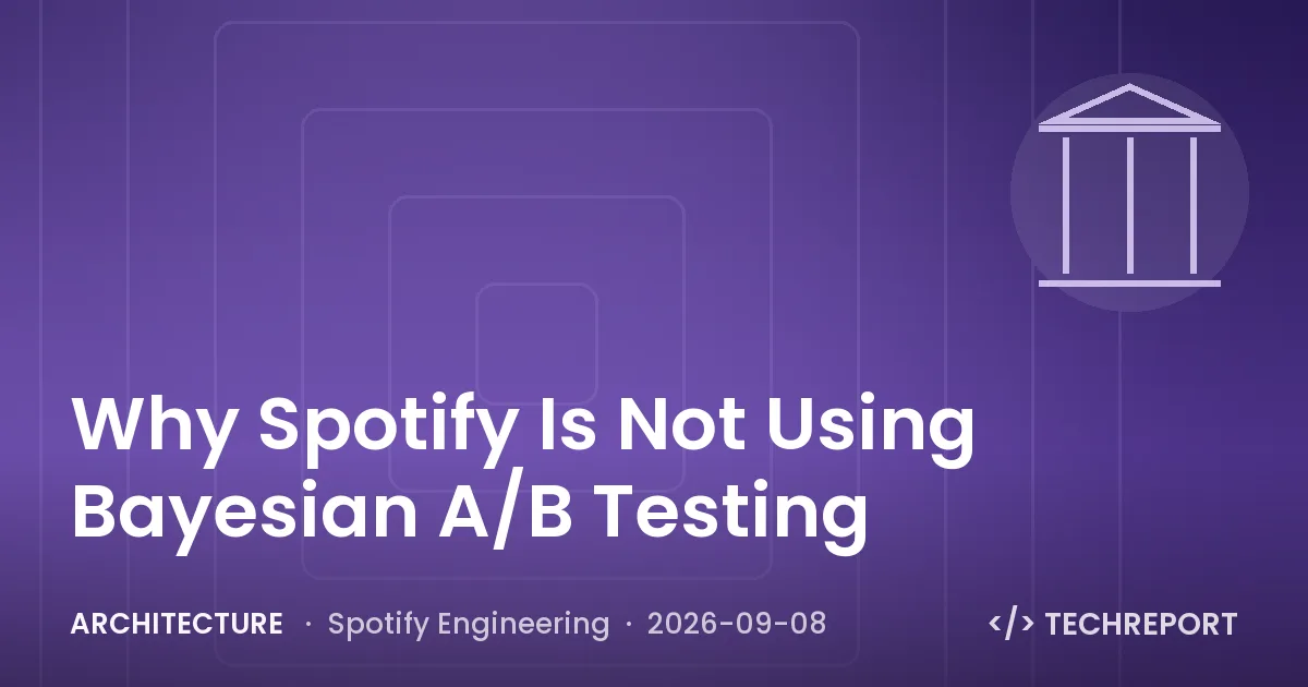 Architecture — Why Spotify Is Not Using Bayesian A/B Testing